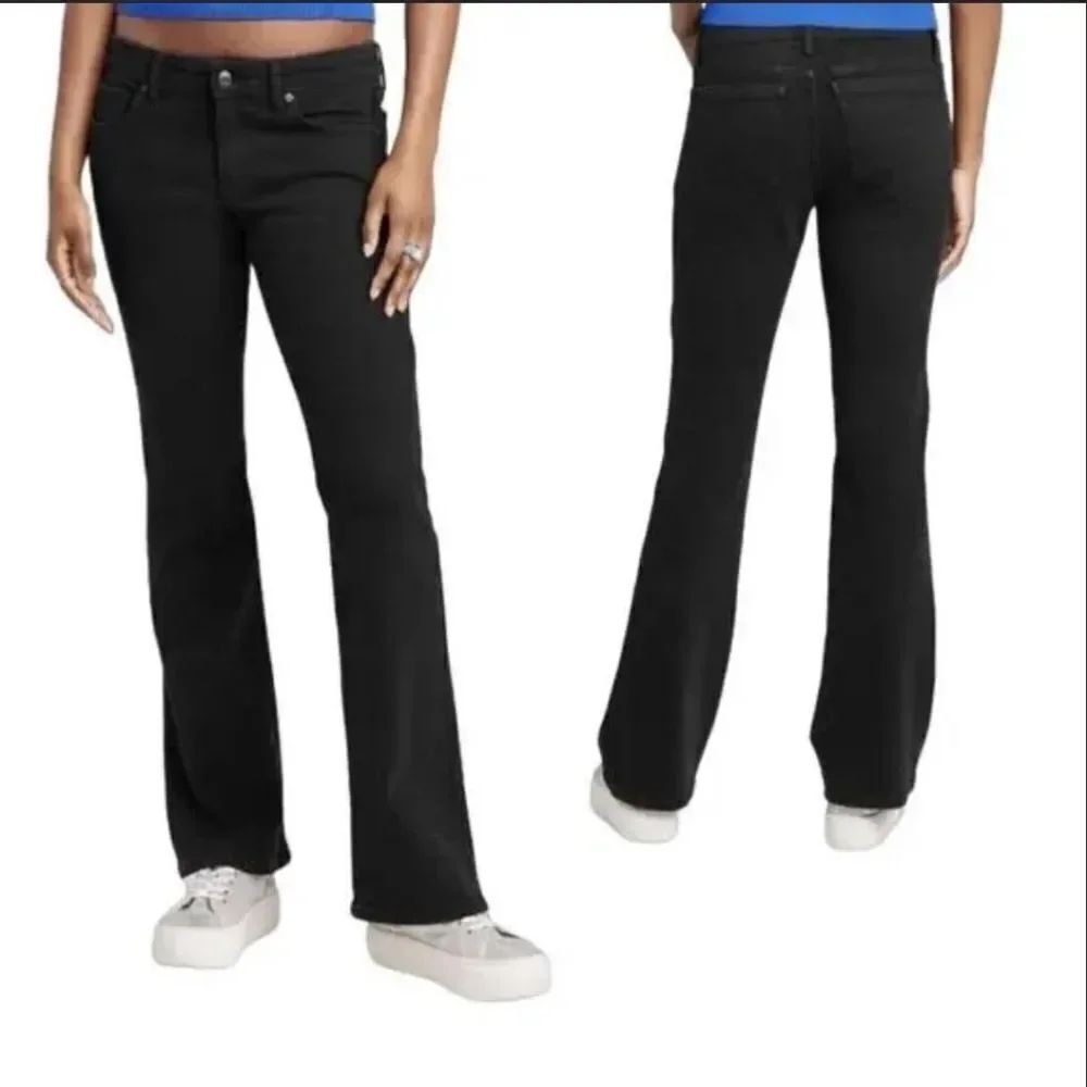 👖Low-Rise Flare Black Jeans - Wild Fables